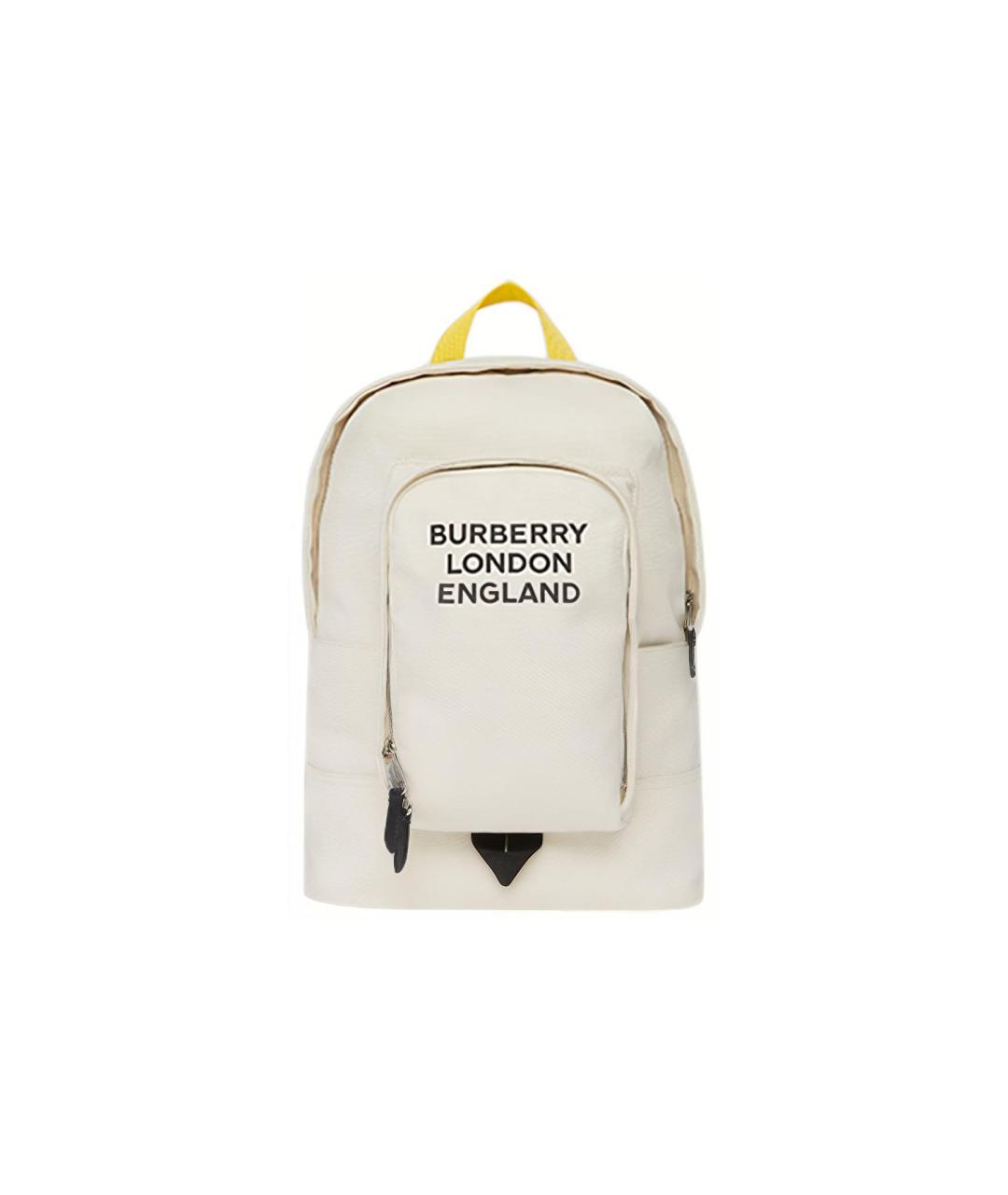 BURBERRY Белый тканевый рюкзак, фото 1