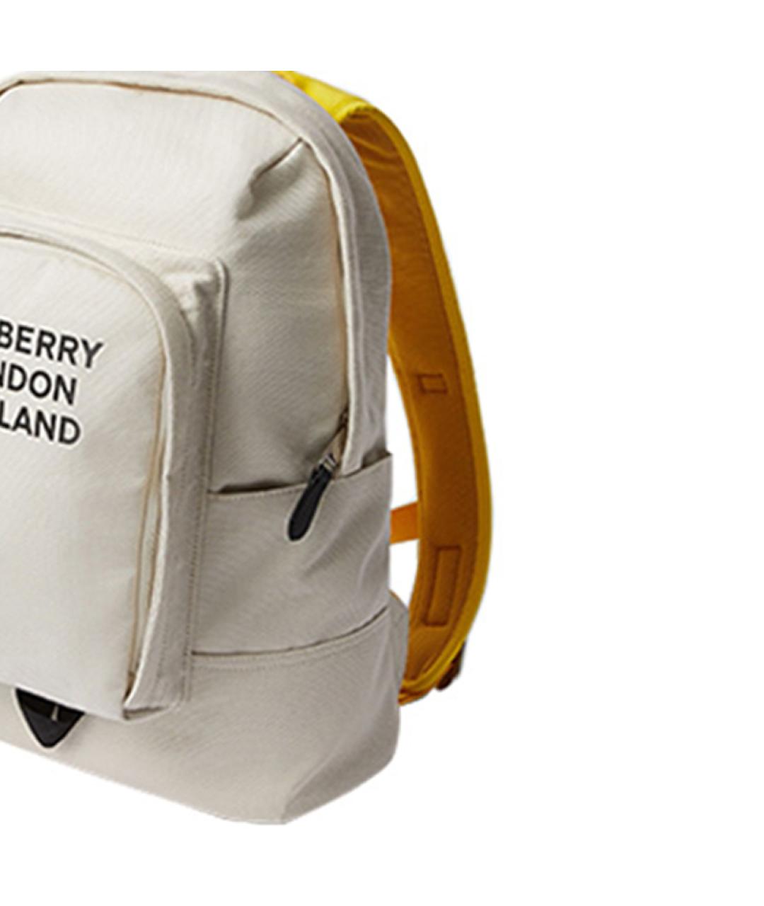 BURBERRY Белый тканевый рюкзак, фото 3
