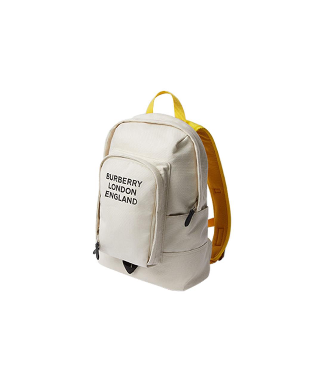 BURBERRY Белый тканевый рюкзак, фото 2