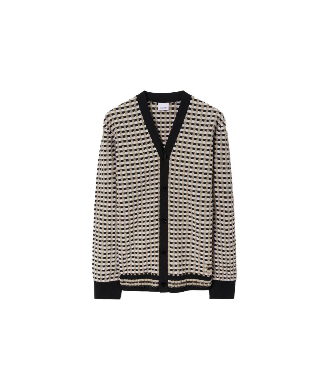 BURBERRY Бежевый шерстяной джемпер / свитер, фото 1