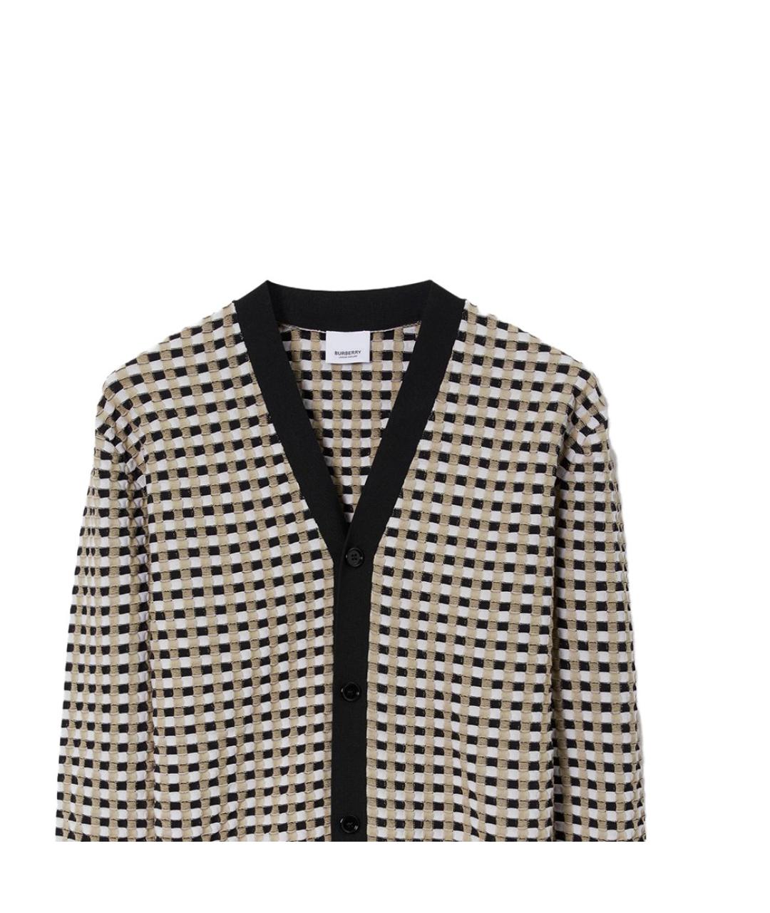 BURBERRY Бежевый шерстяной джемпер / свитер, фото 5
