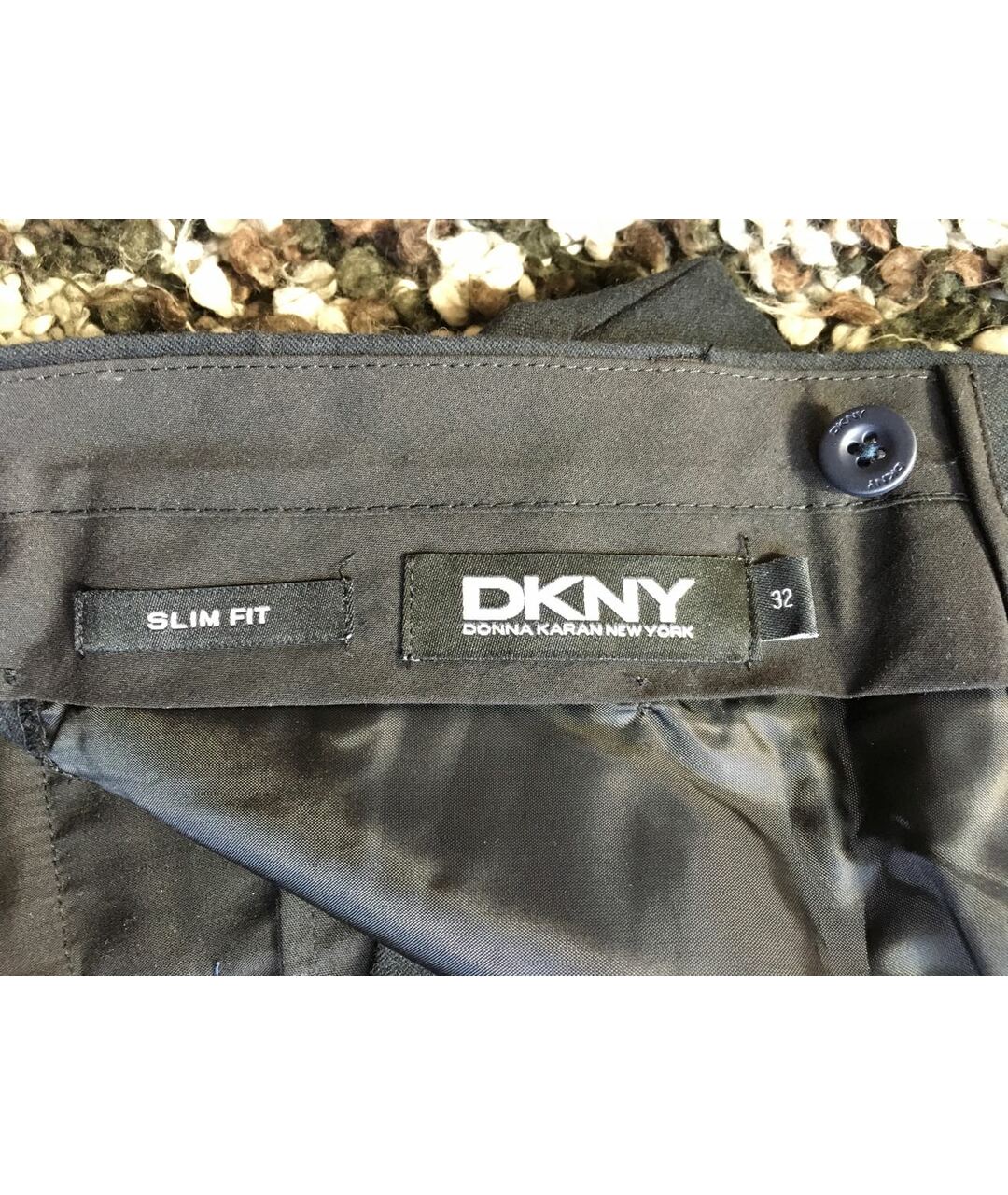 DKNY Черные классические брюки, фото 3