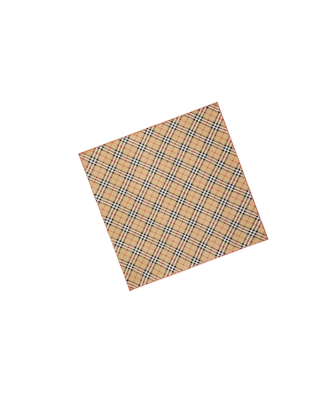 BURBERRY Бежевый шелковый шарф, фото 3