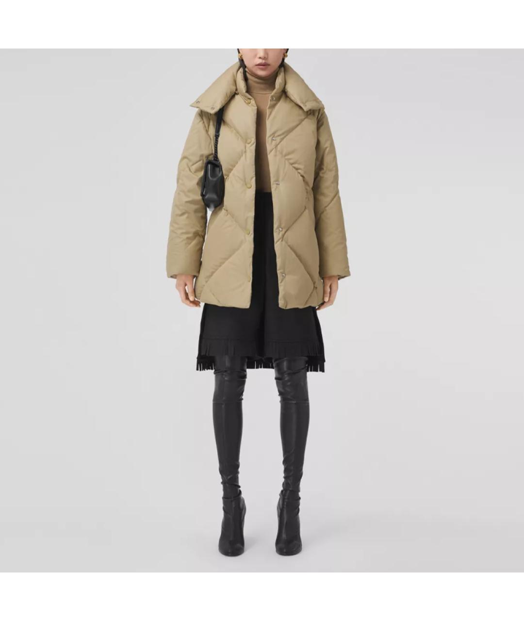 BURBERRY Бежевый пуховик, фото 2
