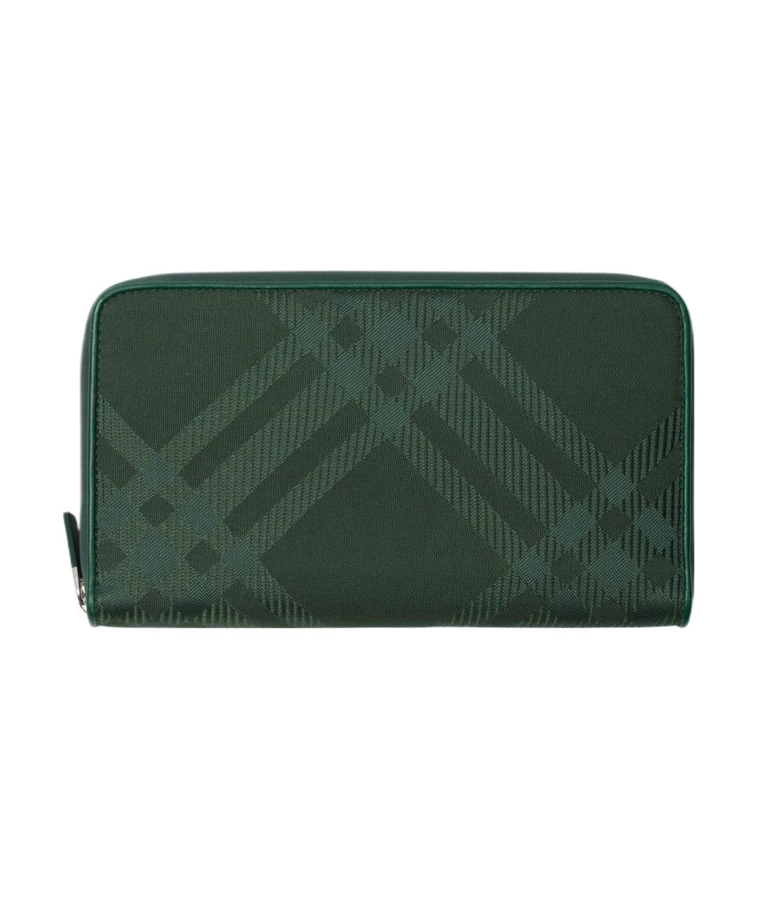 BURBERRY Зеленый кошелек, фото 1