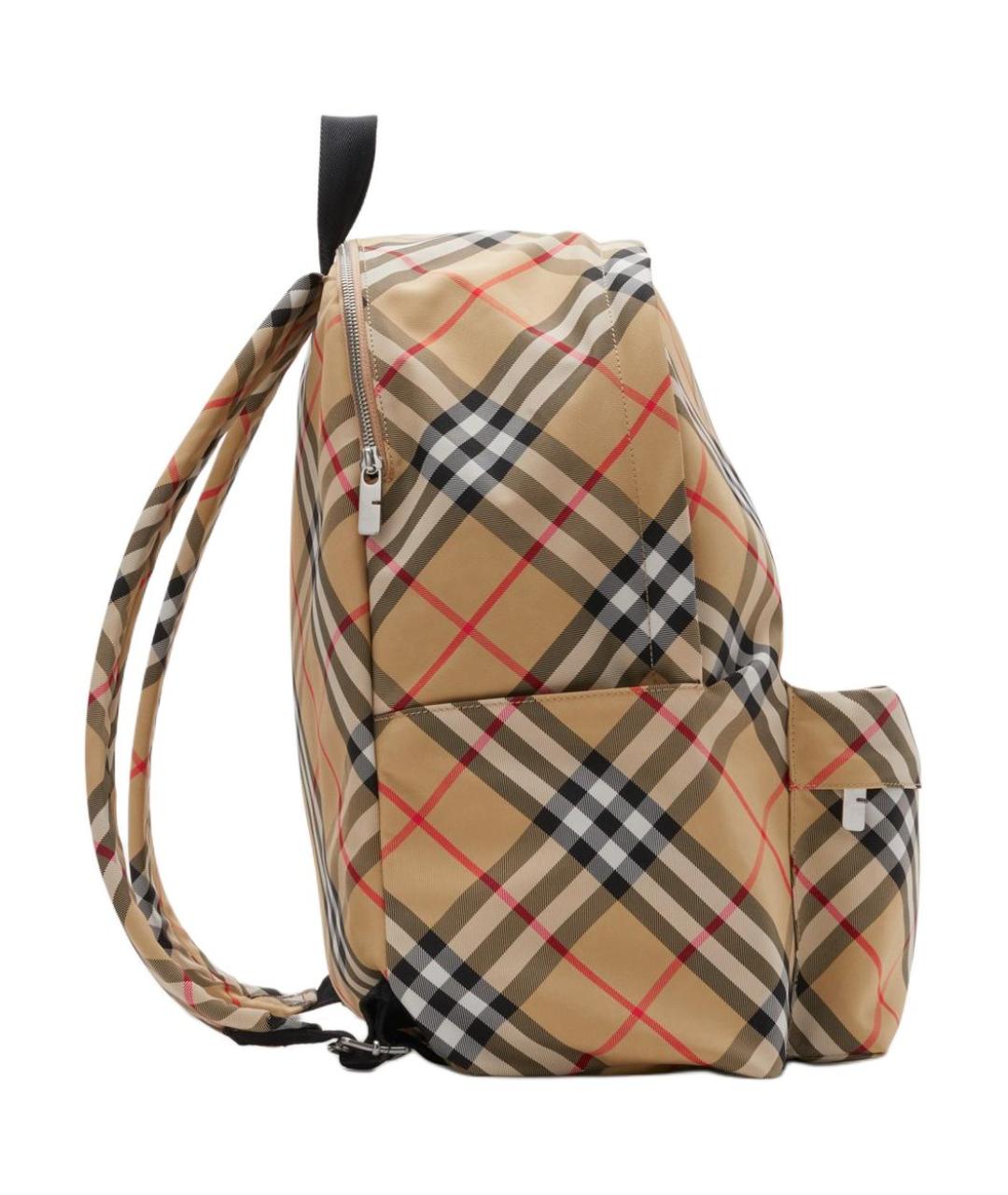 BURBERRY Бежевый тканевый рюкзак, фото 2