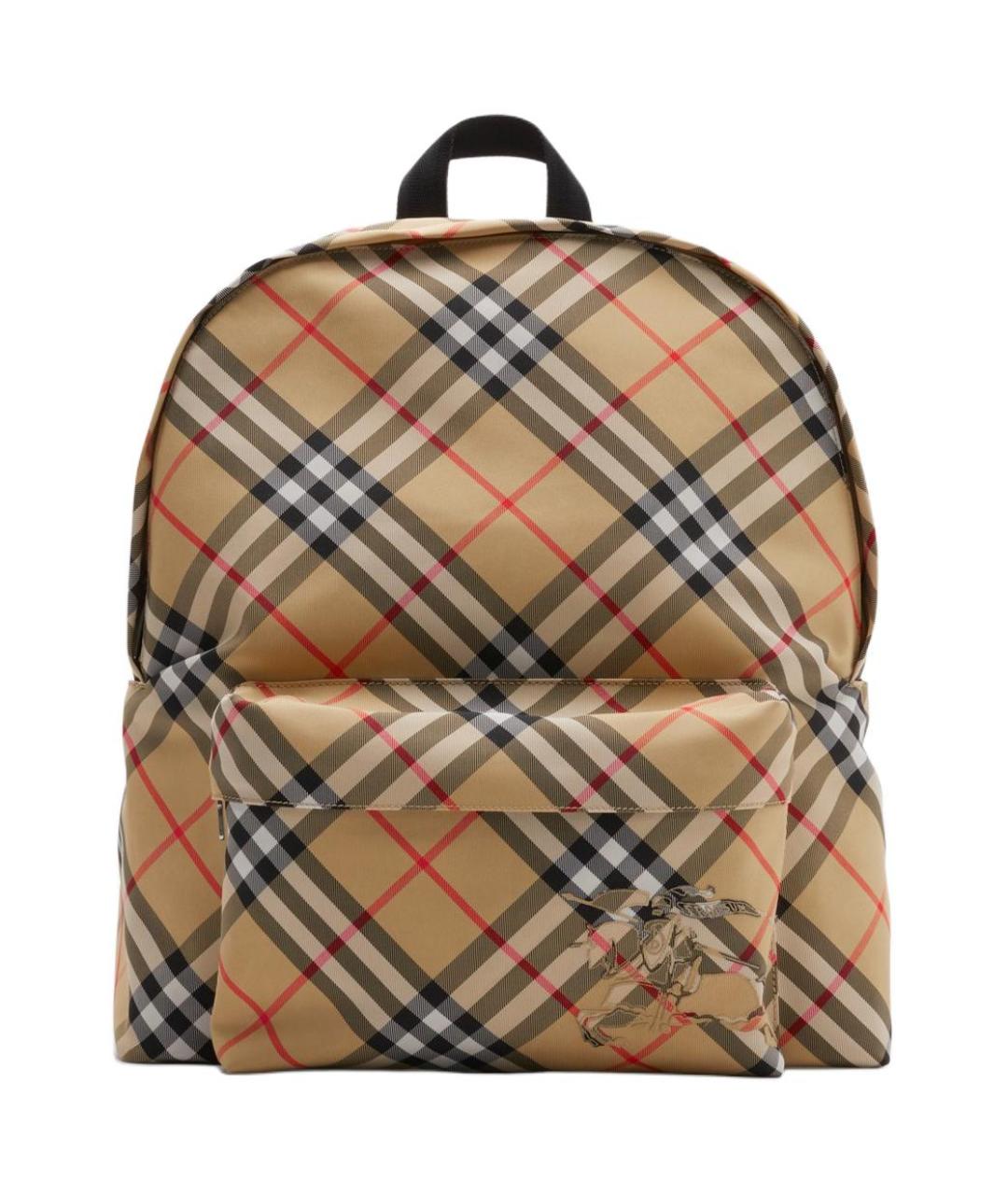 BURBERRY Бежевый тканевый рюкзак, фото 1