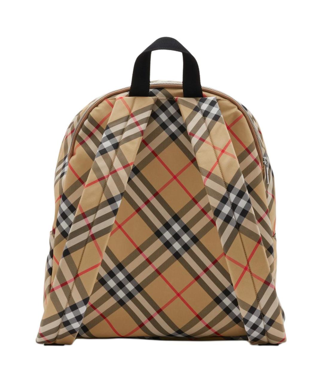 BURBERRY Бежевый тканевый рюкзак, фото 3