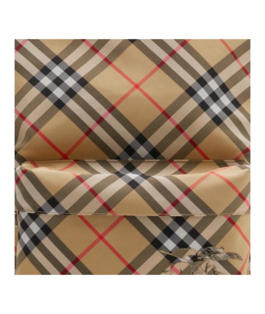 BURBERRY Бежевый тканевый рюкзак, фото 4