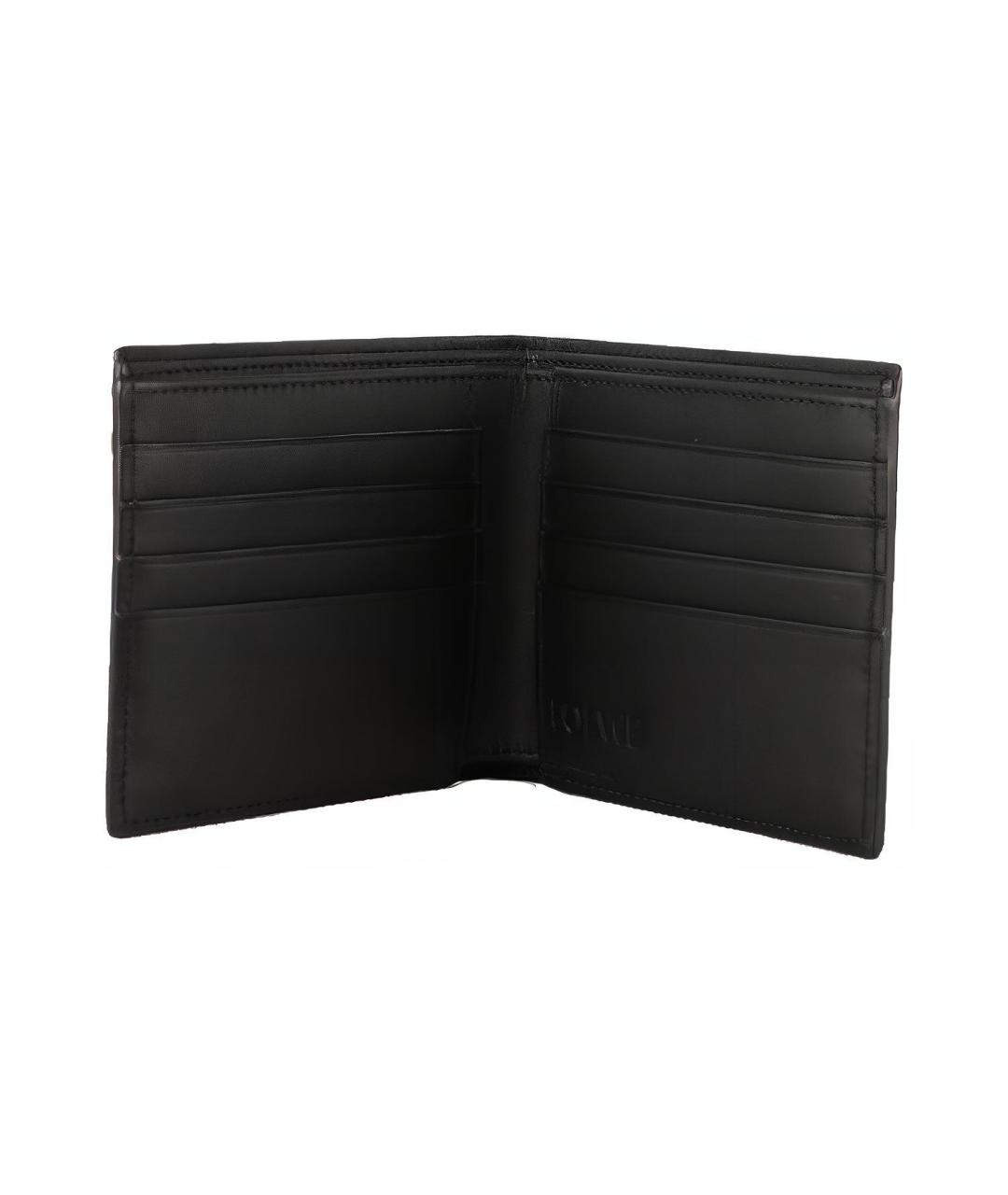 LOEWE Черный кожаный кошелек, фото 4
