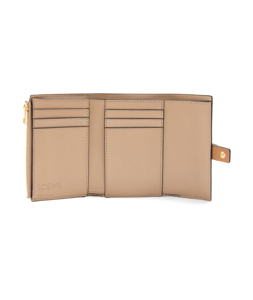 LOEWE Коричневый кожаный кошелек, фото 4