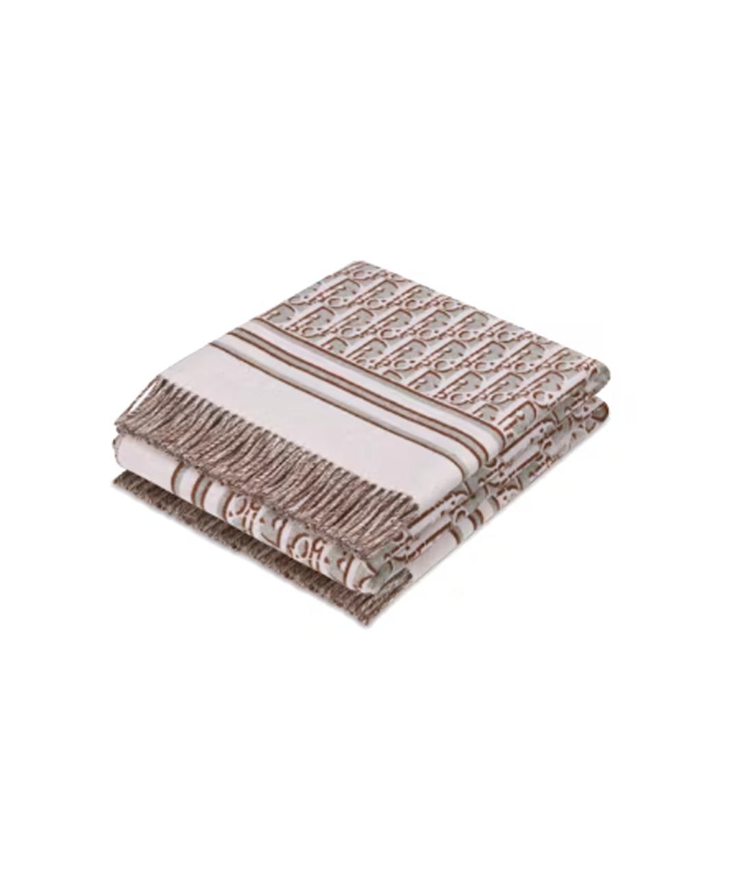 CHRISTIAN DIOR Красный шерстяной шарф, фото 3