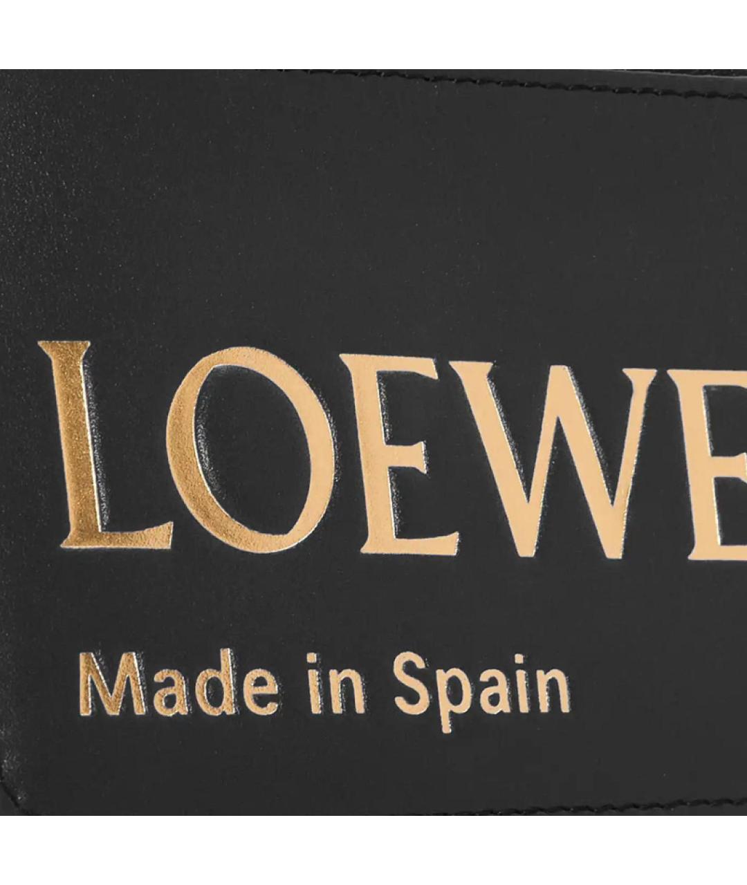 LOEWE Черный кожаный кардхолдер, фото 4