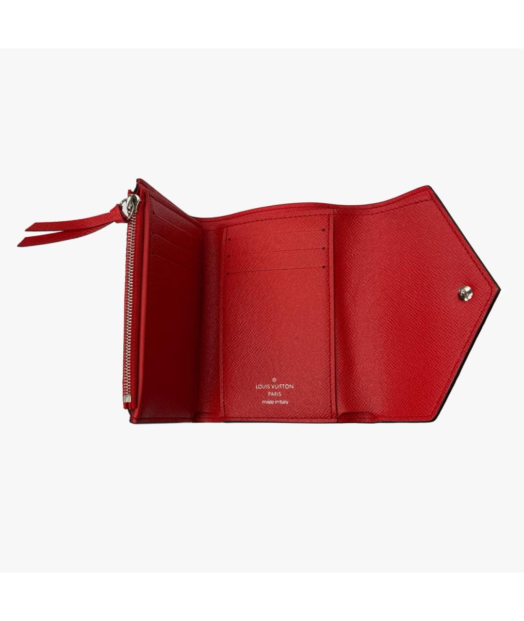 LOUIS VUITTON Розовый кожаный кошелек, фото 4
