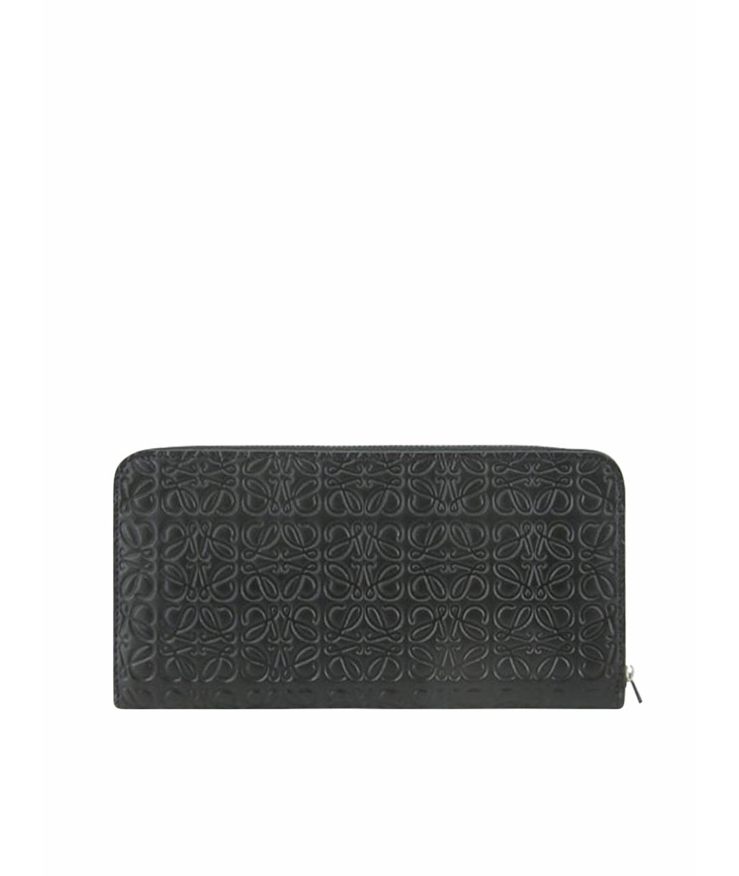 LOEWE Черный кожаный кошелек, фото 4