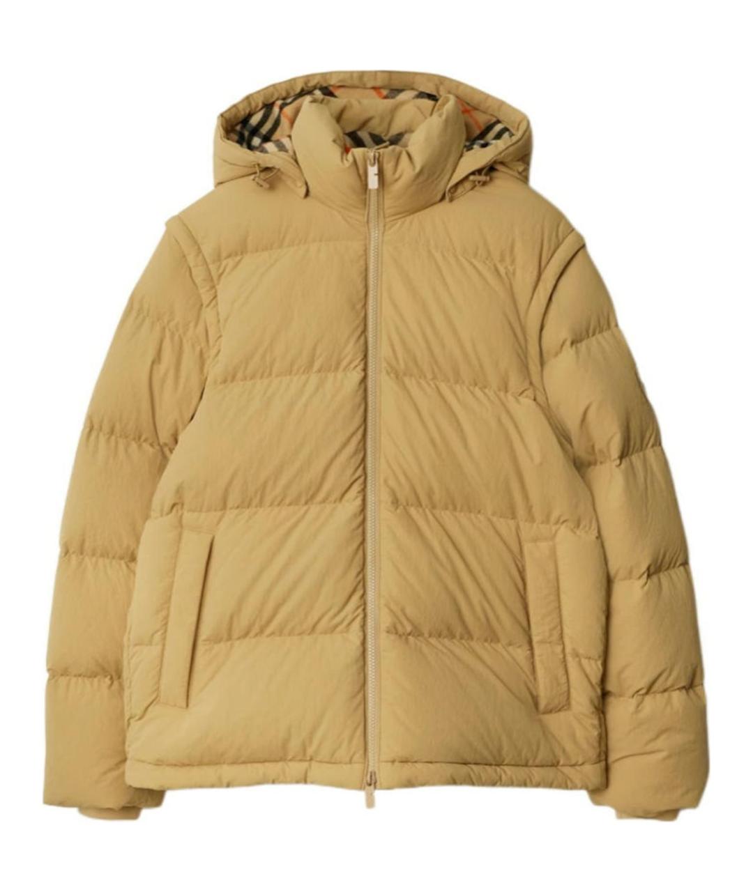 BURBERRY Бежевый пуховик, фото 1