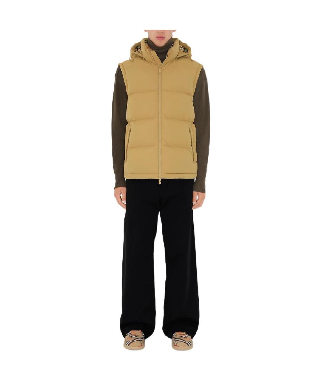 BURBERRY Бежевый пуховик, фото 3