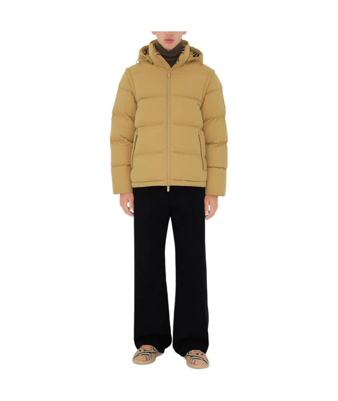BURBERRY Бежевый пуховик, фото 2