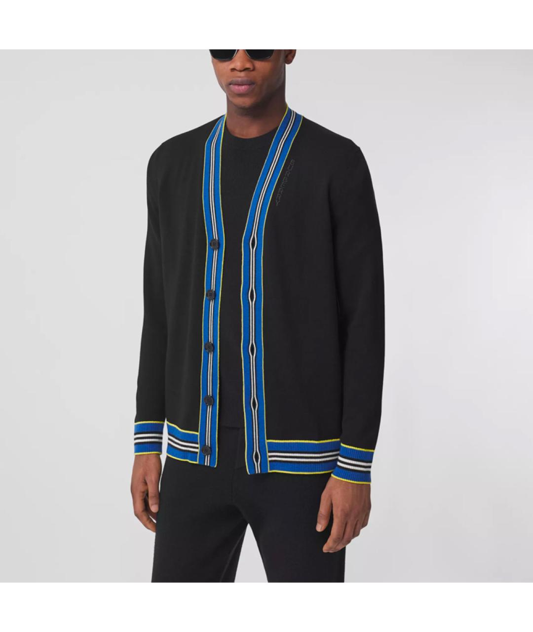 BURBERRY Черный кашемировый джемпер / свитер, фото 2