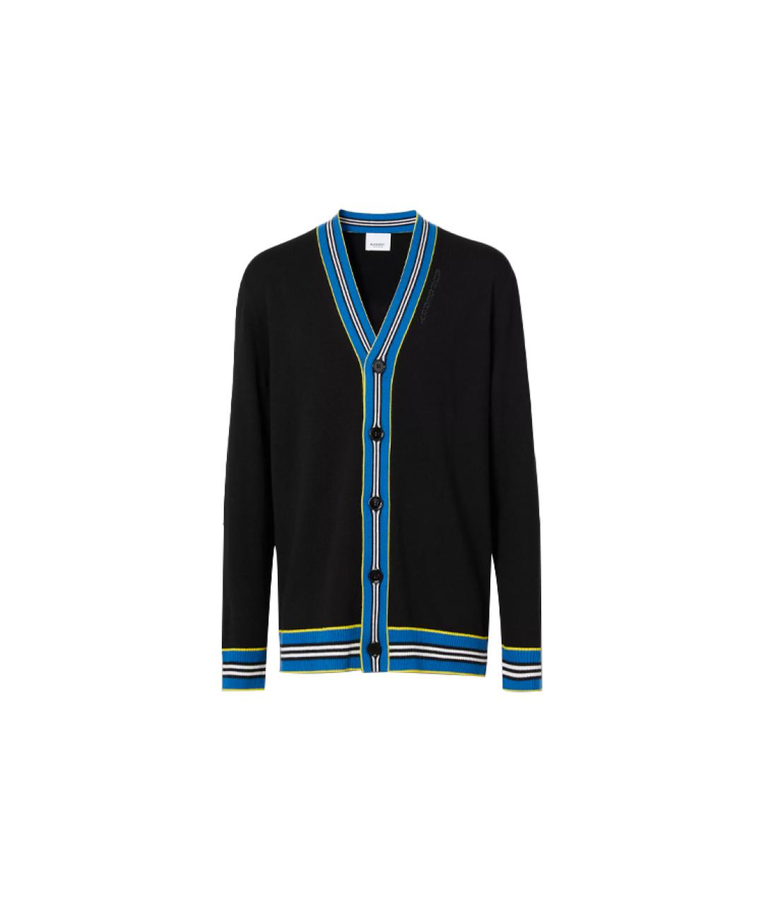 BURBERRY Черный кашемировый джемпер / свитер, фото 1