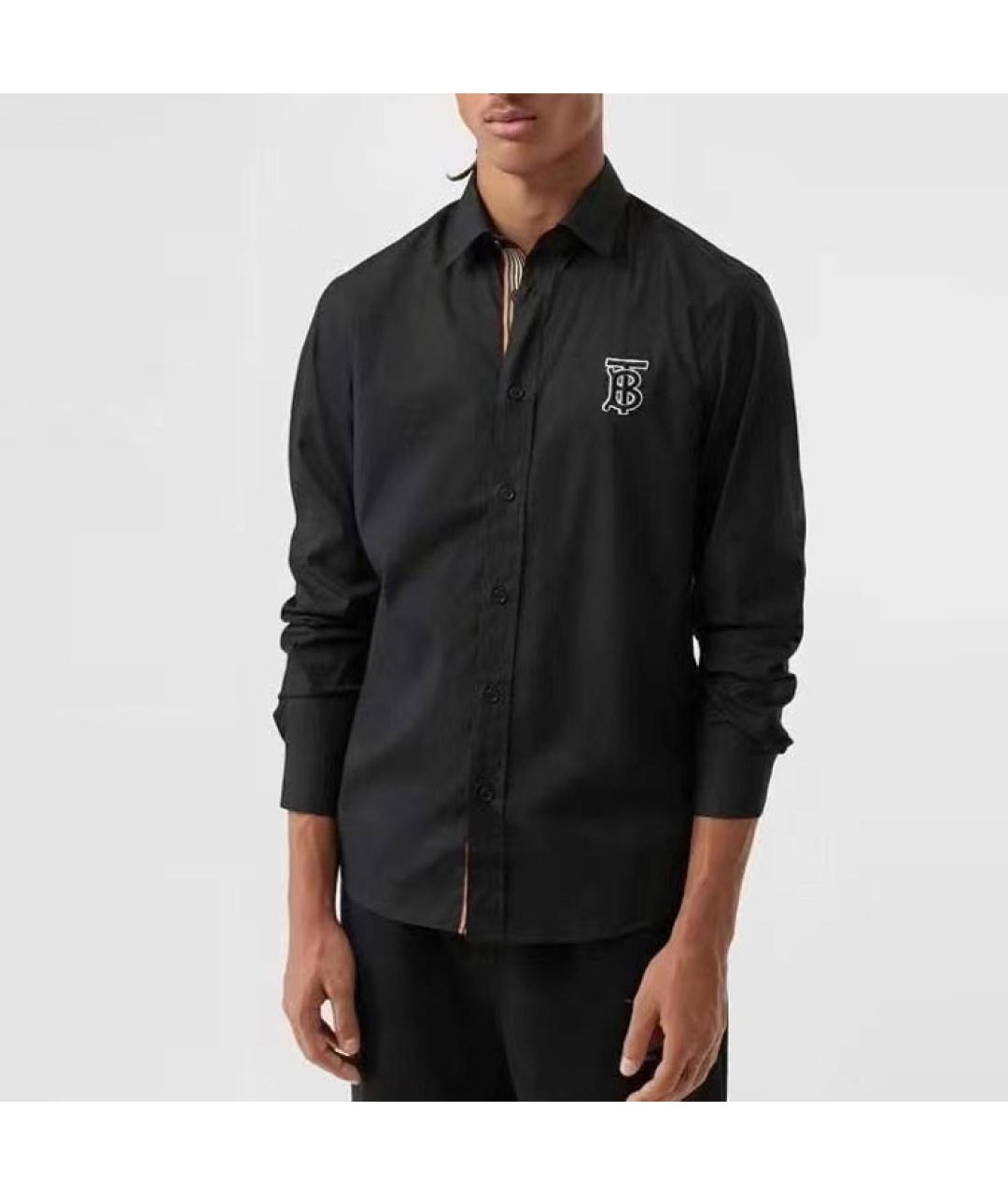 BURBERRY Черная классическая рубашка, фото 4