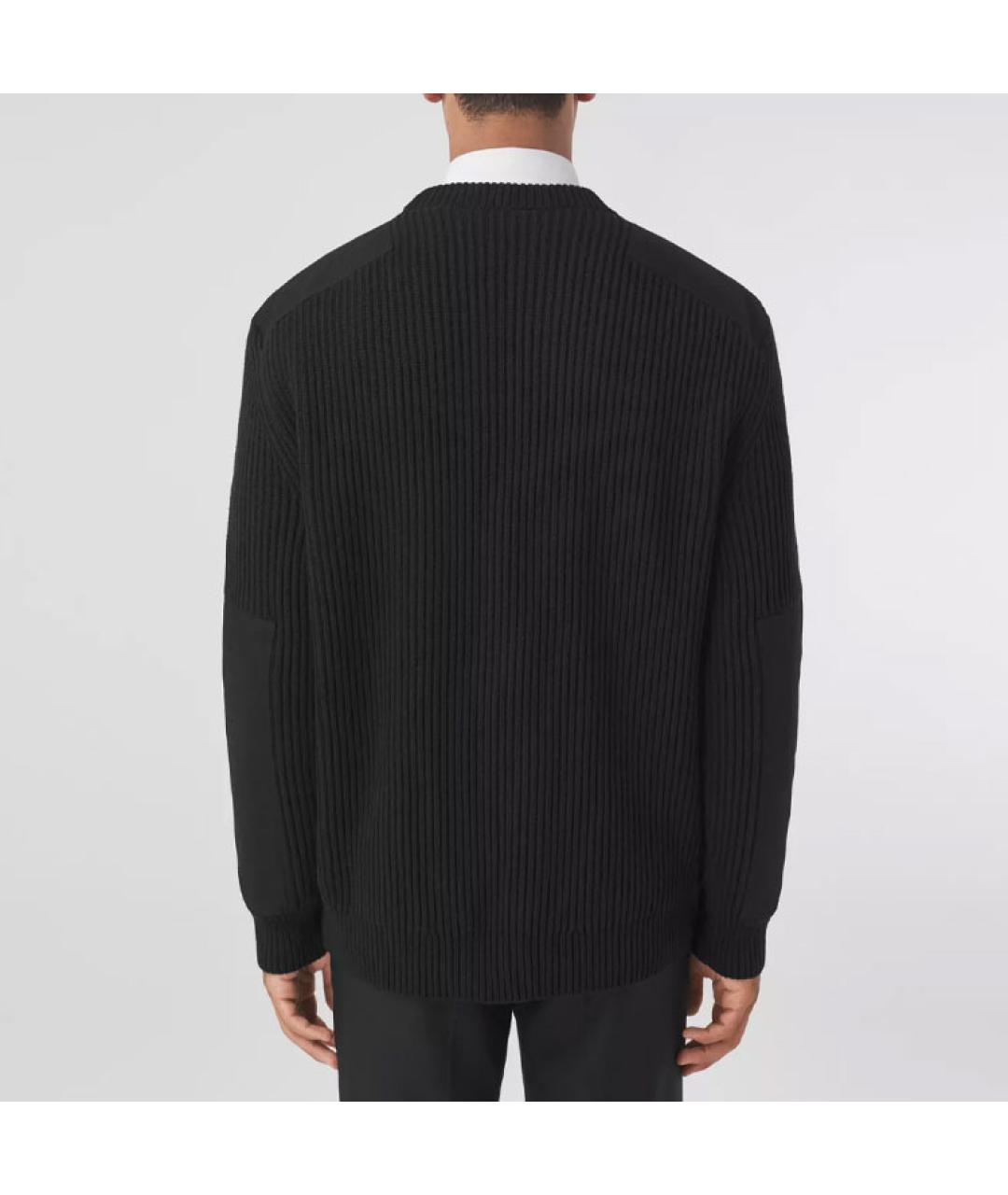 BURBERRY Черный кашемировый джемпер / свитер, фото 3