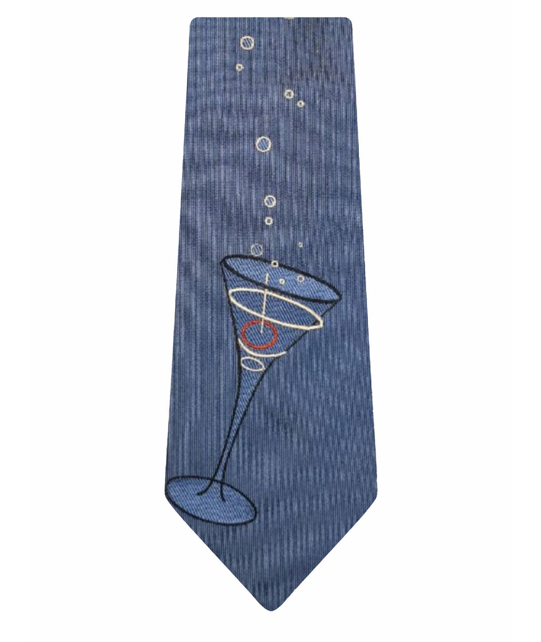 MOSCHINO Синий шелковый галстук, фото 1