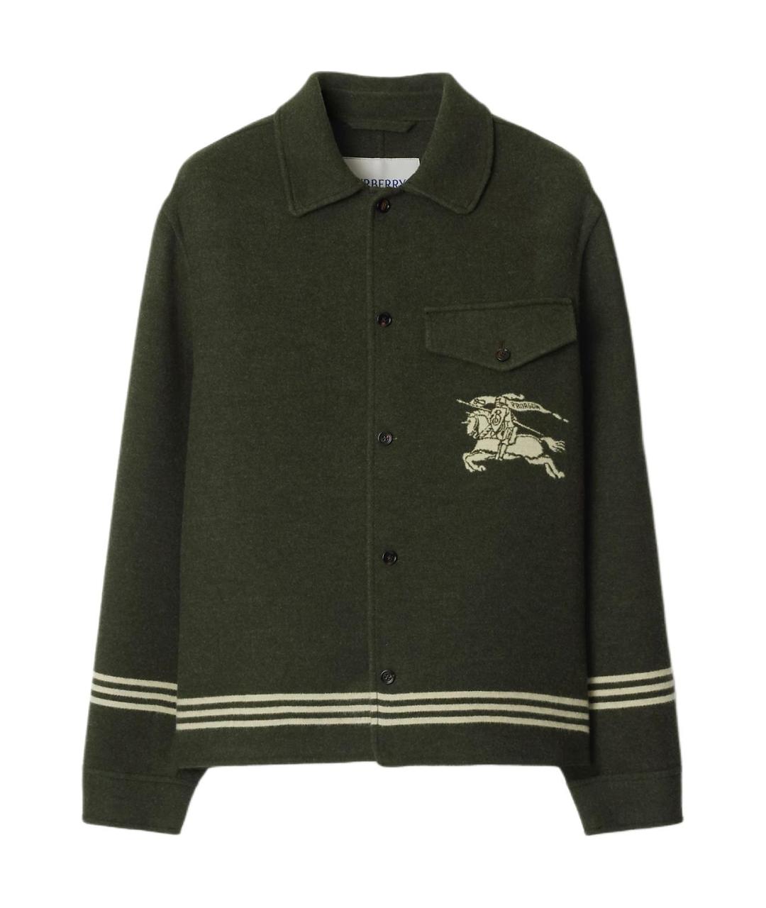 BURBERRY Хаки куртка, фото 1