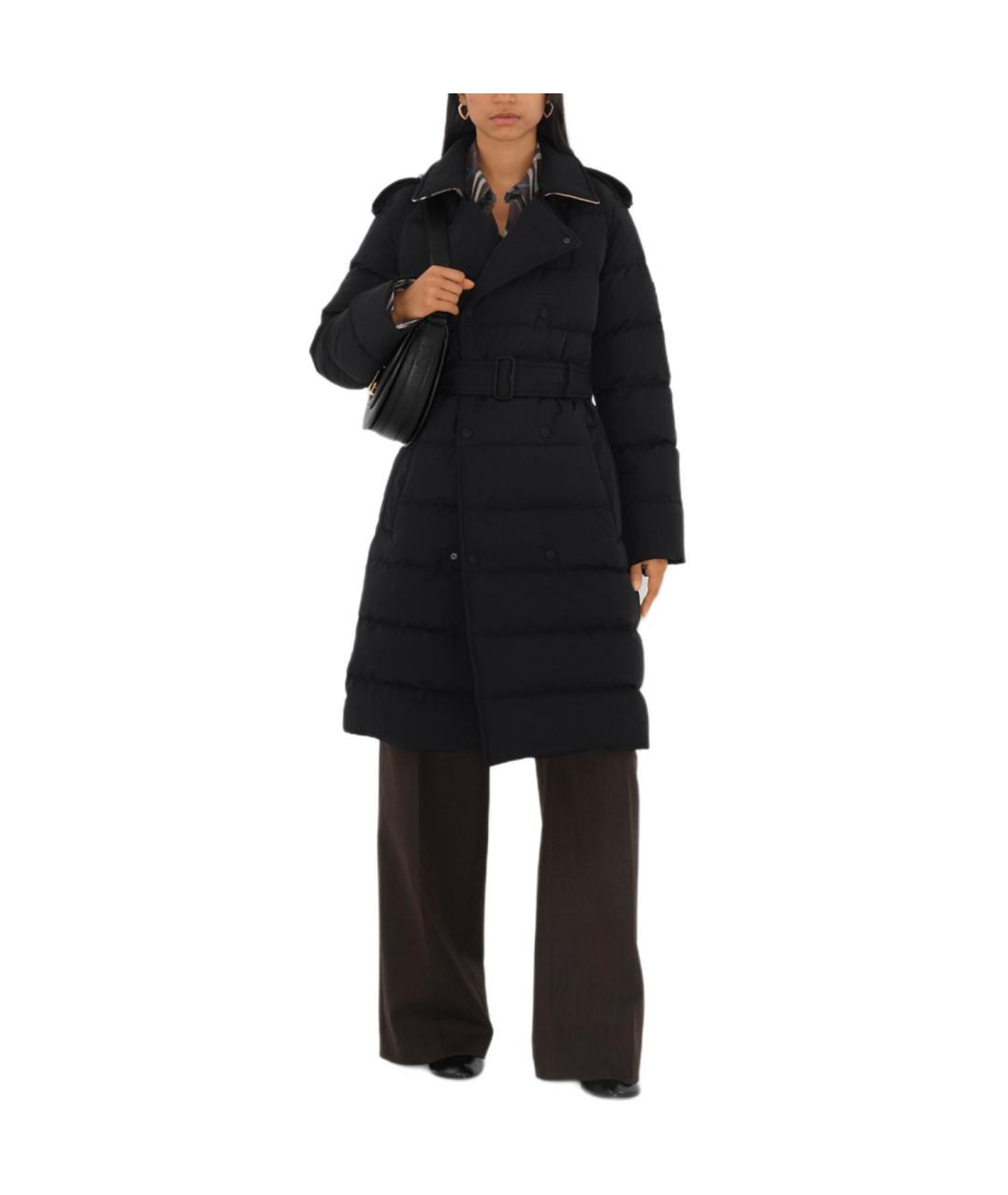 BURBERRY Черный пуховик, фото 2