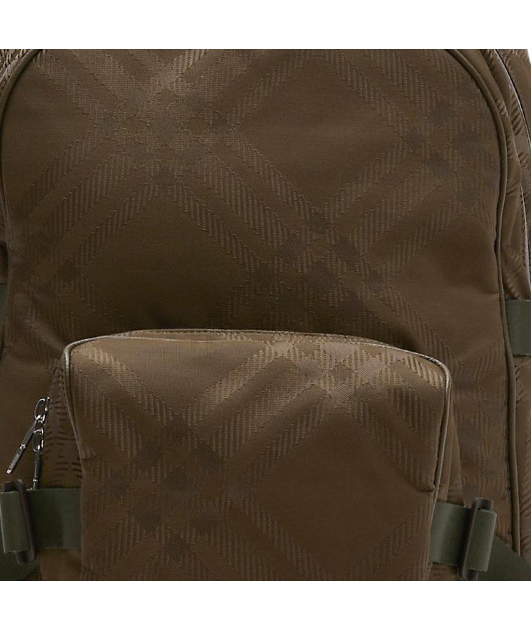 BURBERRY Коричневый тканевый рюкзак, фото 4