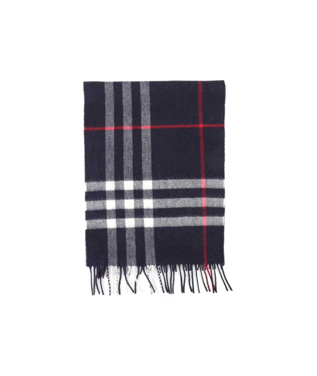 BURBERRY Синий кашемировый шарф, фото 3
