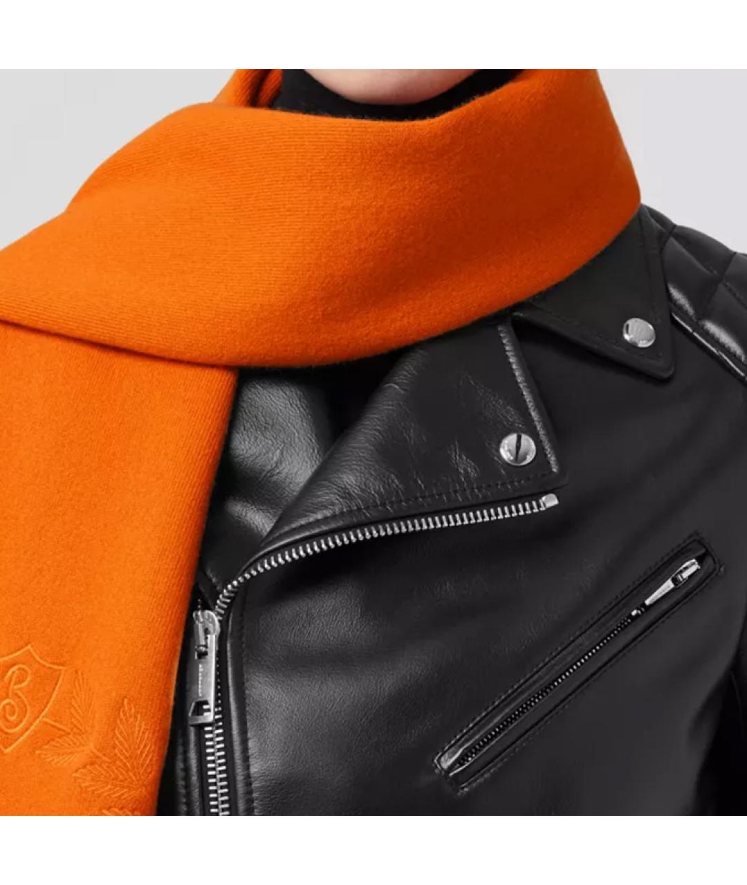 BURBERRY Оранжевый кашемировый шарф, фото 2