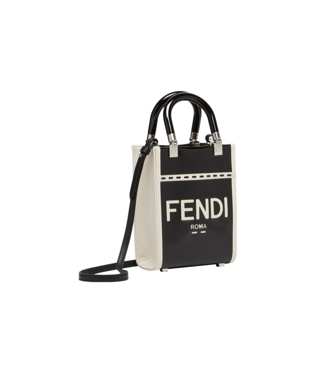 FENDI Черная сумка через плечо из лакированной кожи, фото 2