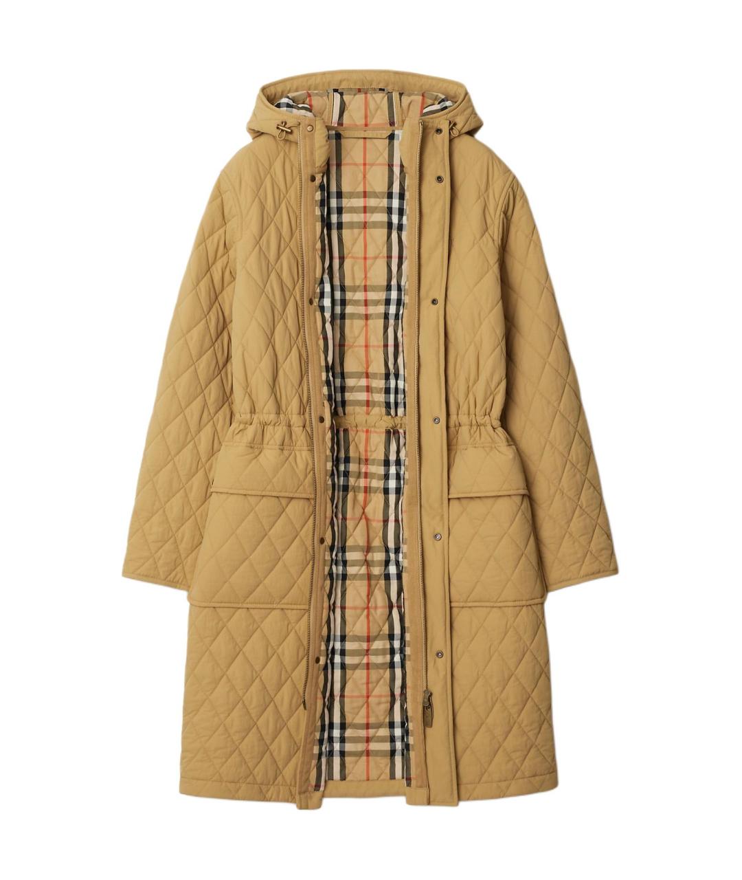 BURBERRY Бежевый пуховик, фото 2