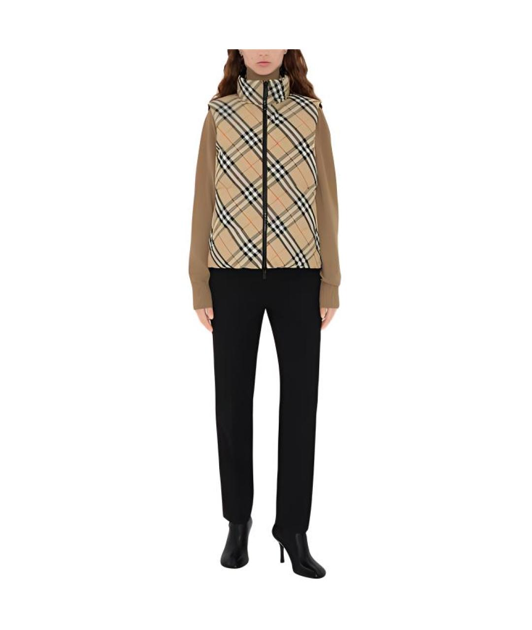 BURBERRY Коричневый пуховик, фото 2