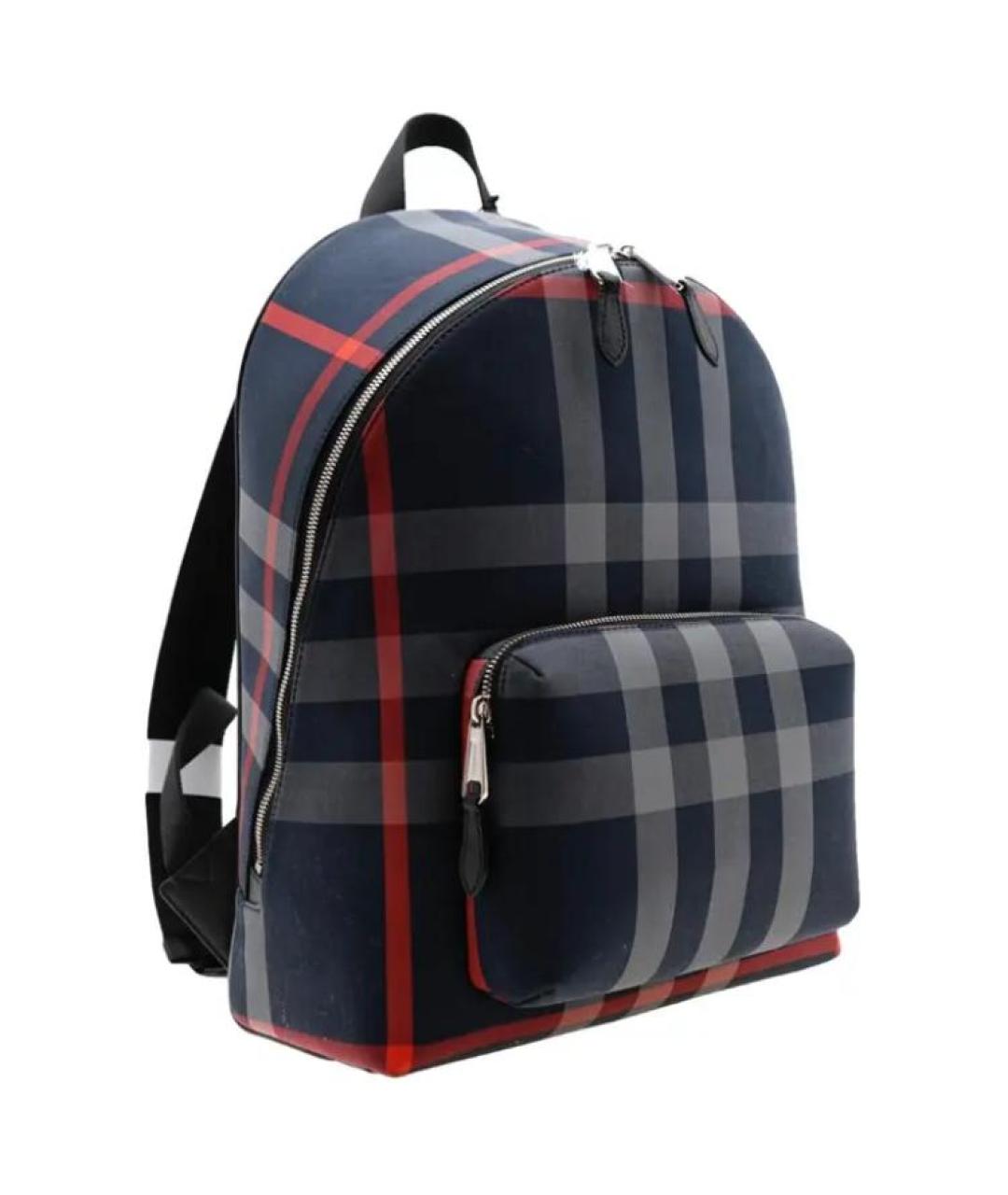 BURBERRY Темно-синий хлопковый рюкзак, фото 2
