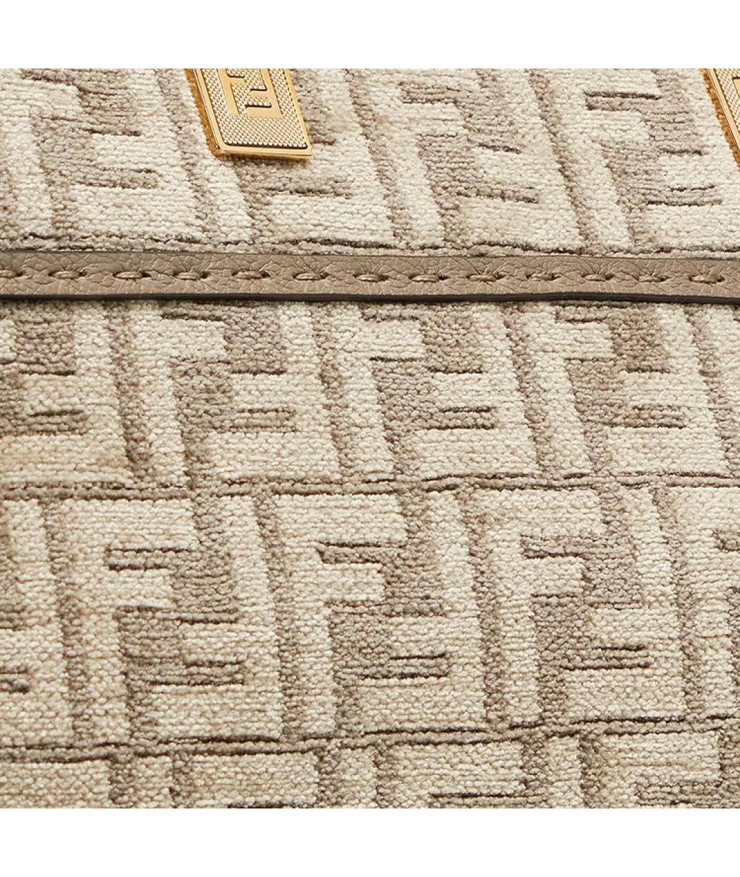 FENDI Серая тканевая сумка через плечо, фото 5