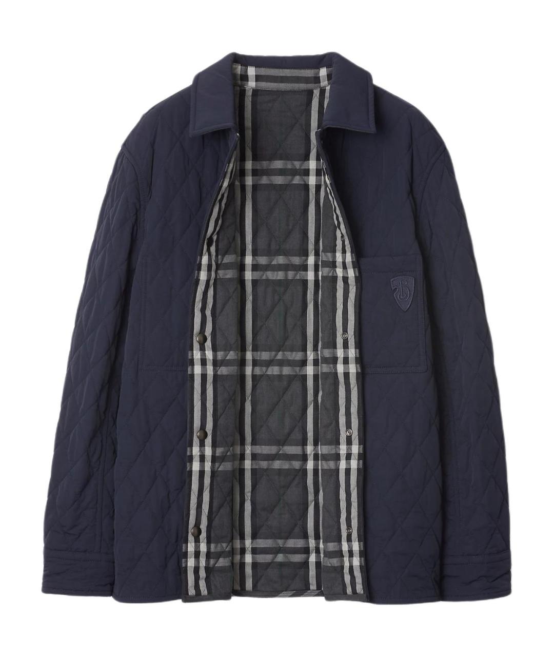 BURBERRY Темно-синяя куртка, фото 2