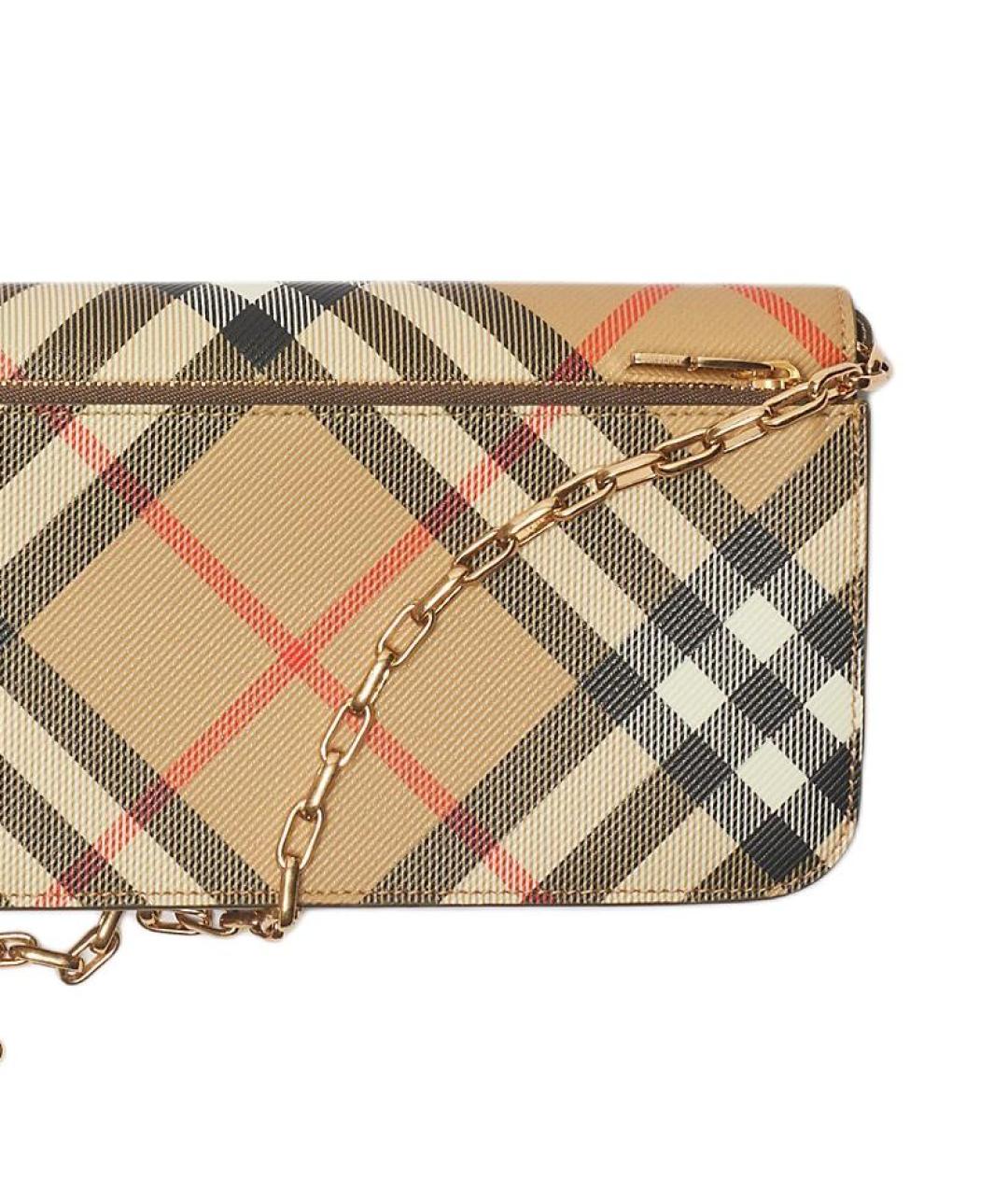 BURBERRY Бежевый кошелек, фото 4