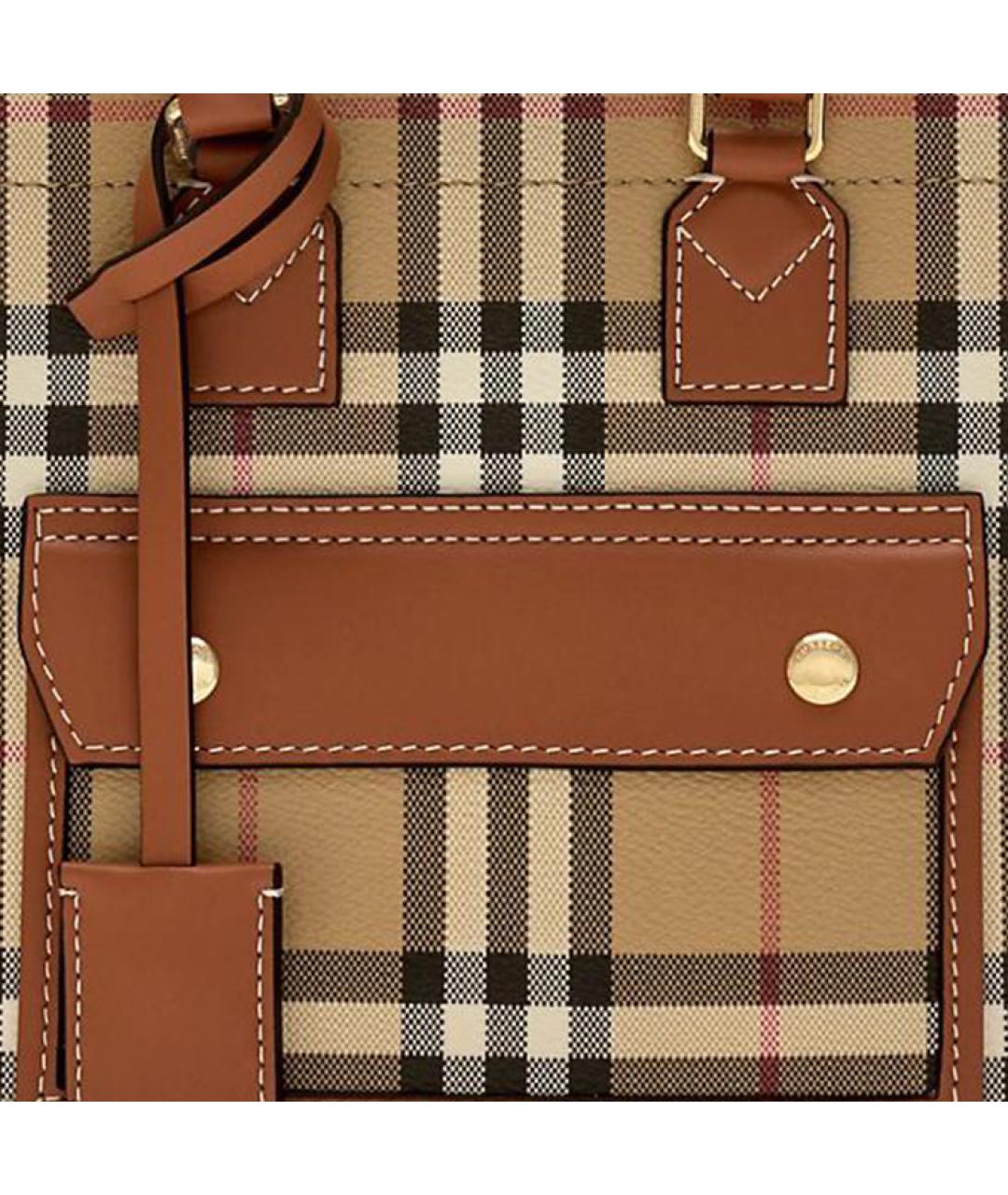 BURBERRY Коричневая сумка через плечо, фото 4