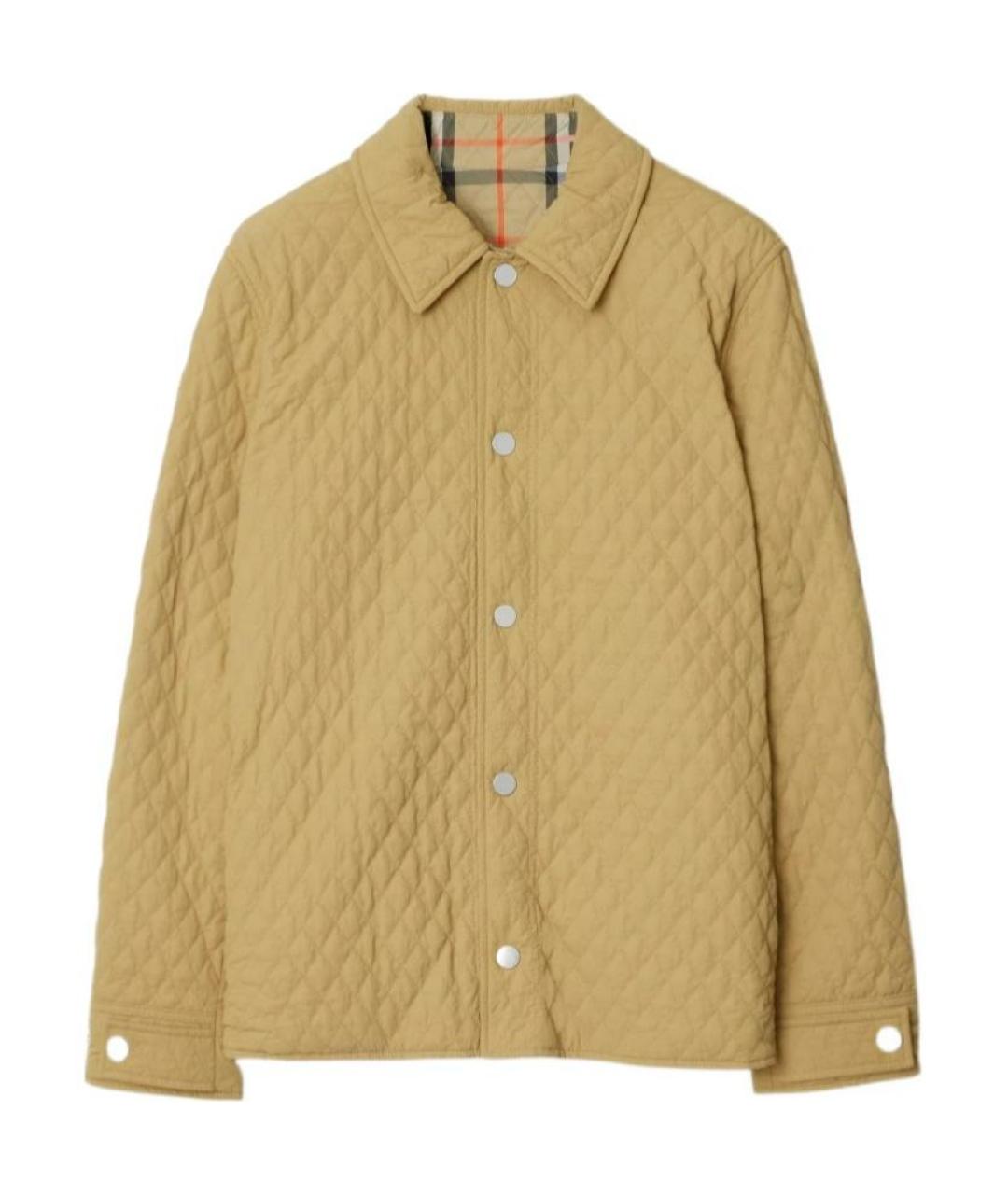 BURBERRY Желтый пуховик, фото 1
