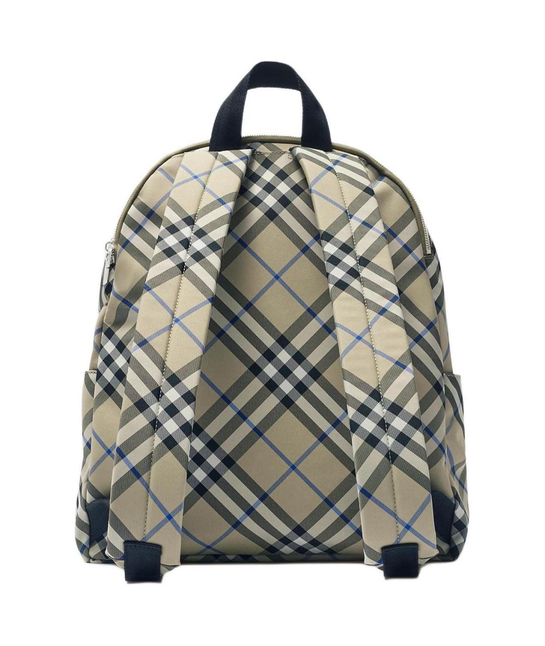 BURBERRY Зеленый тканевый рюкзак, фото 3
