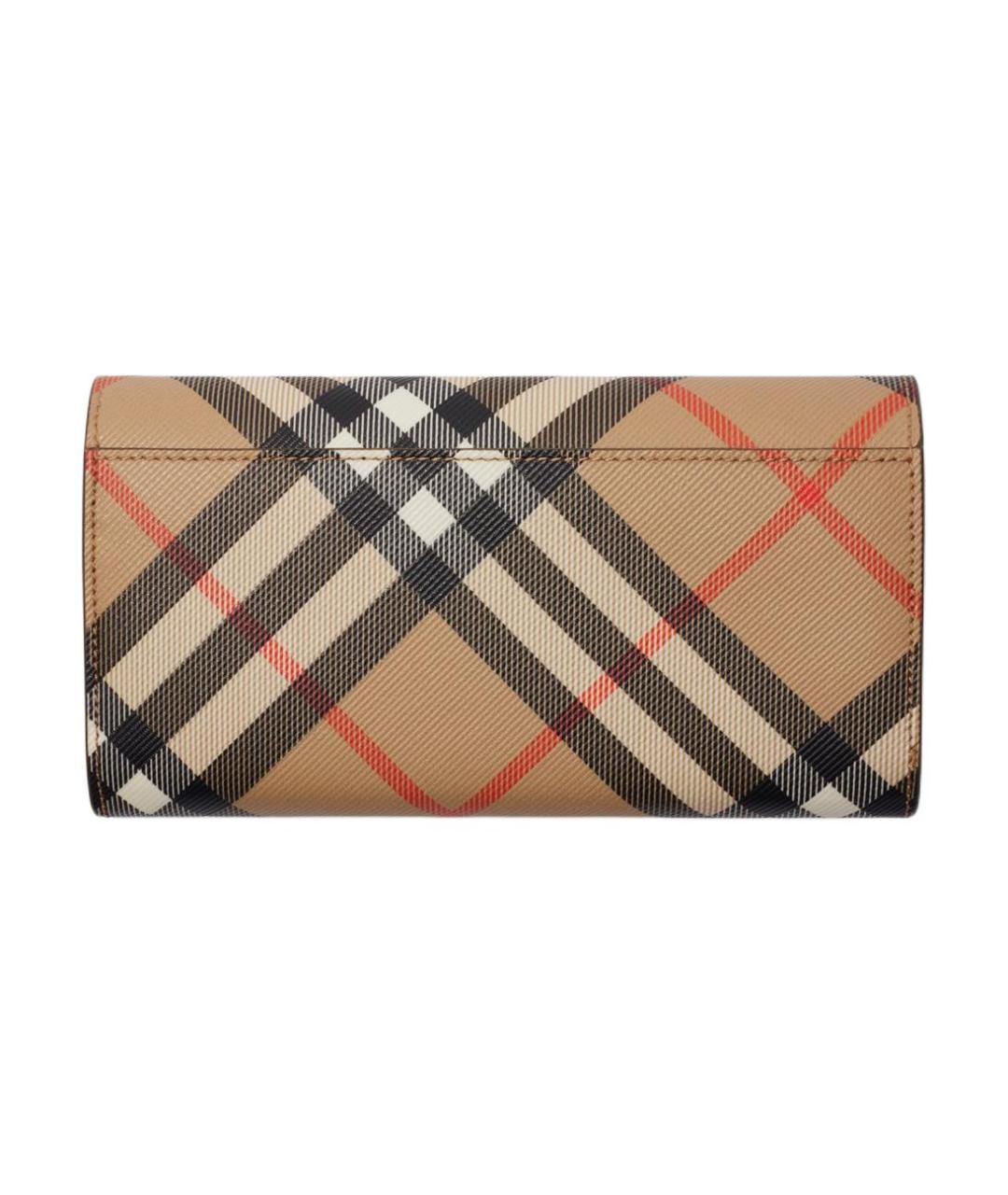 BURBERRY Бежевый кожаный кошелек, фото 2