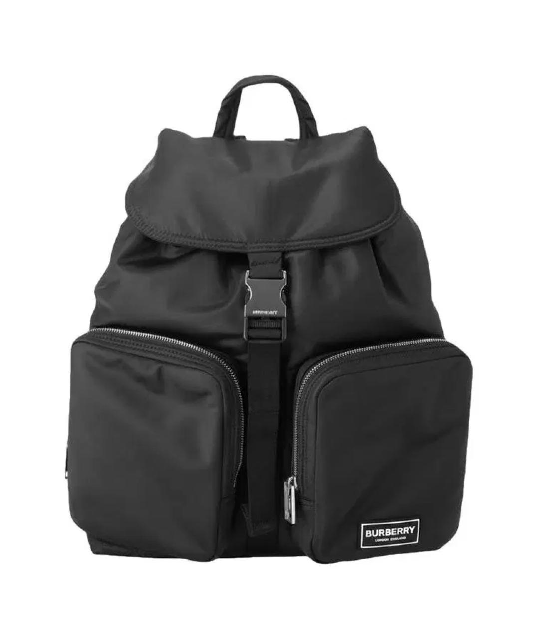 BURBERRY Черный синтетический рюкзак, фото 3