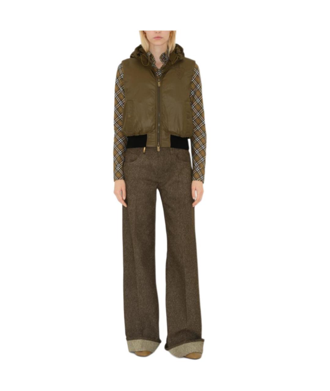 BURBERRY Хаки пуховик, фото 2