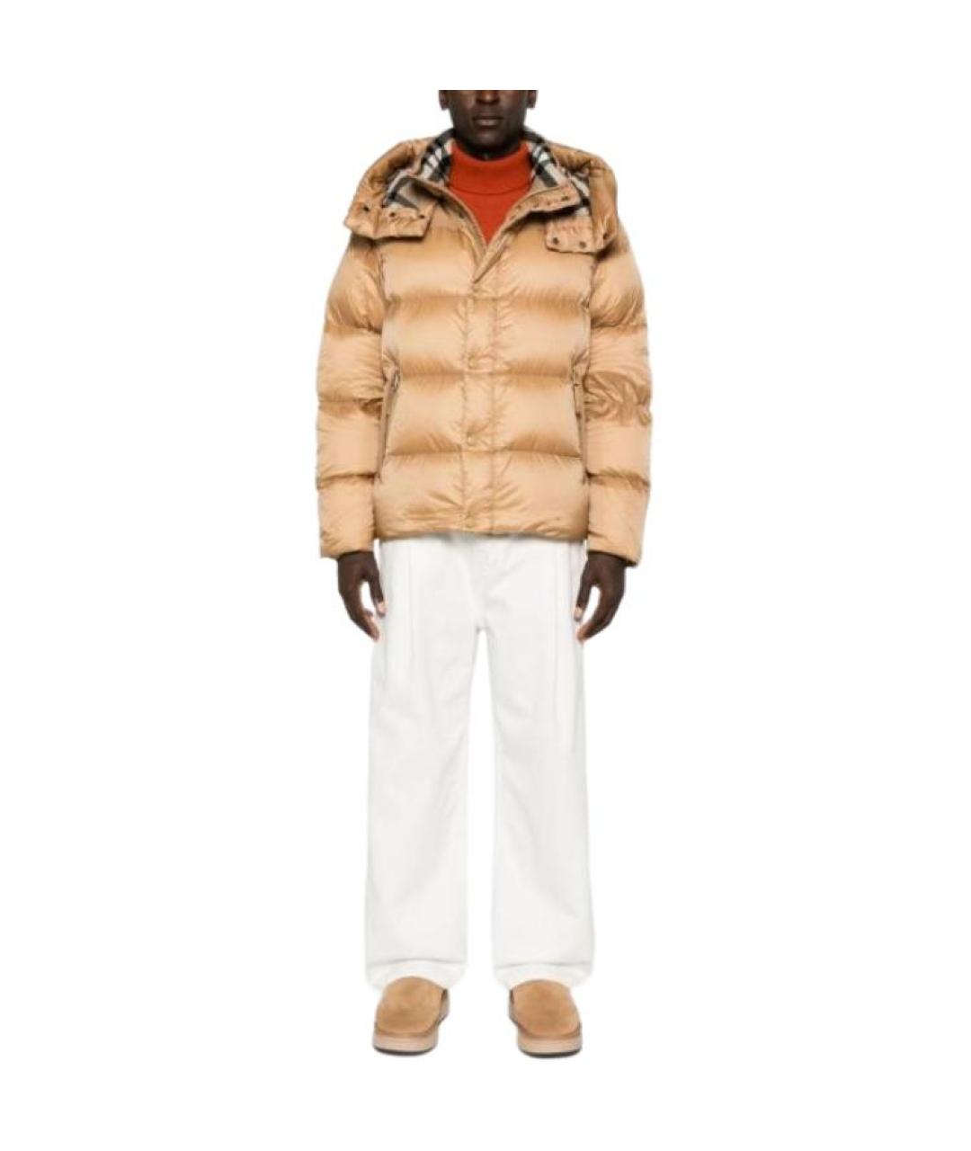 BURBERRY Коричневый пуховик, фото 2