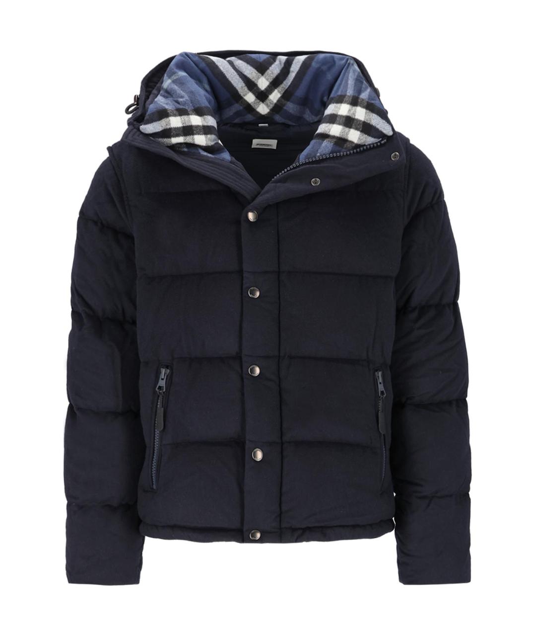 BURBERRY Темно-синий пуховик, фото 1