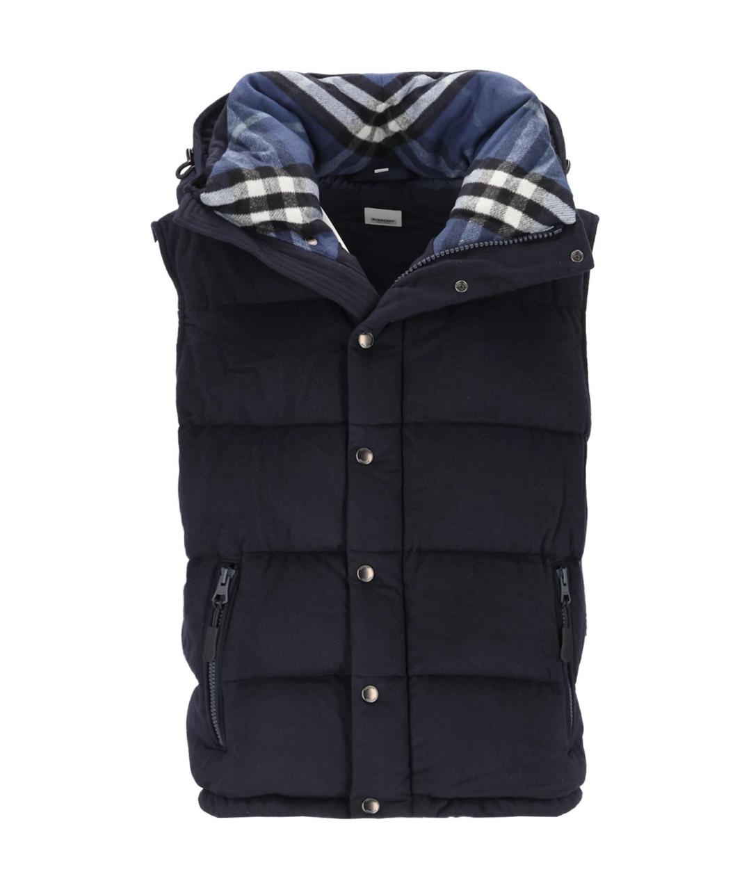 BURBERRY Темно-синий пуховик, фото 3