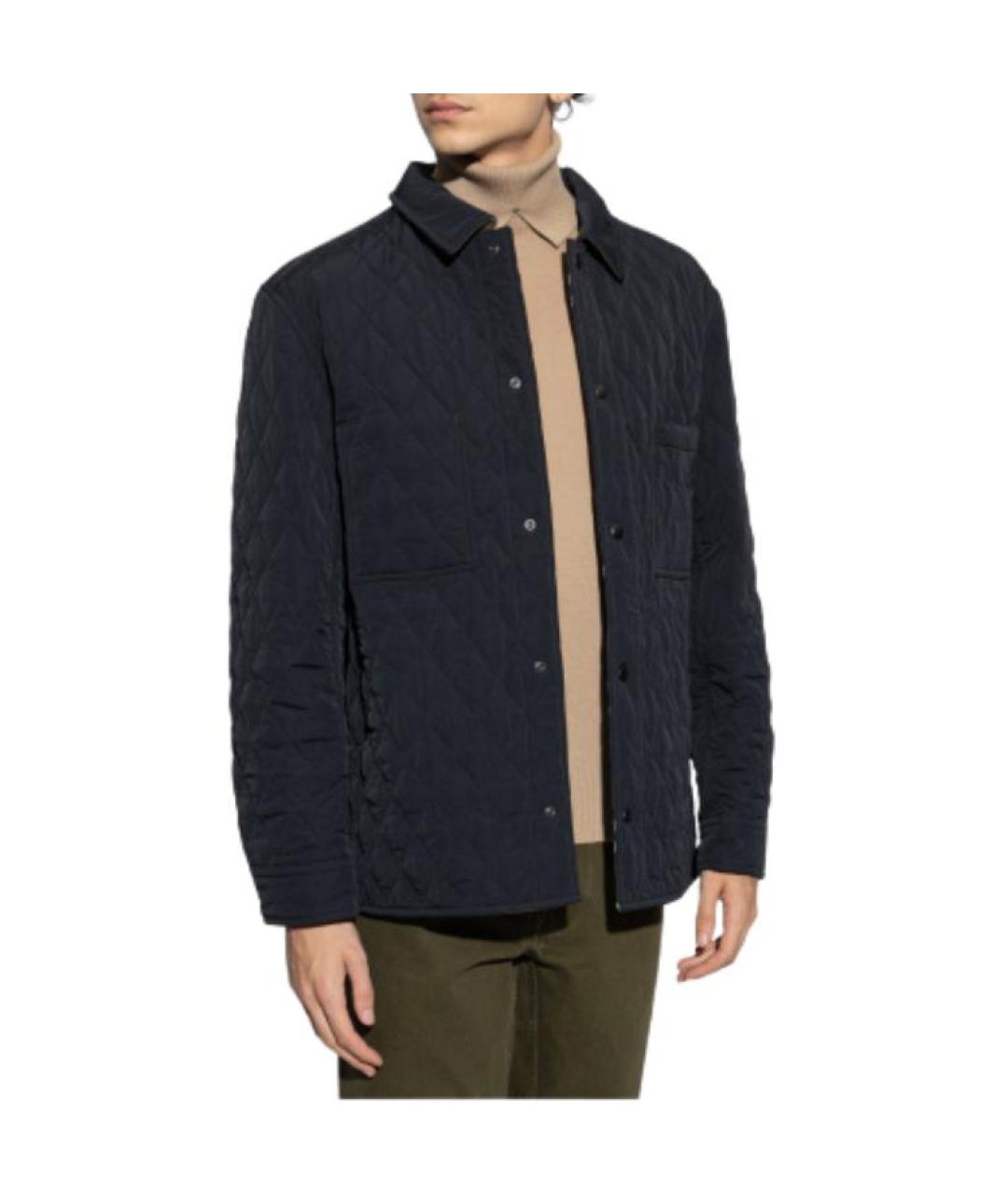 BURBERRY Темно-синяя куртка, фото 3