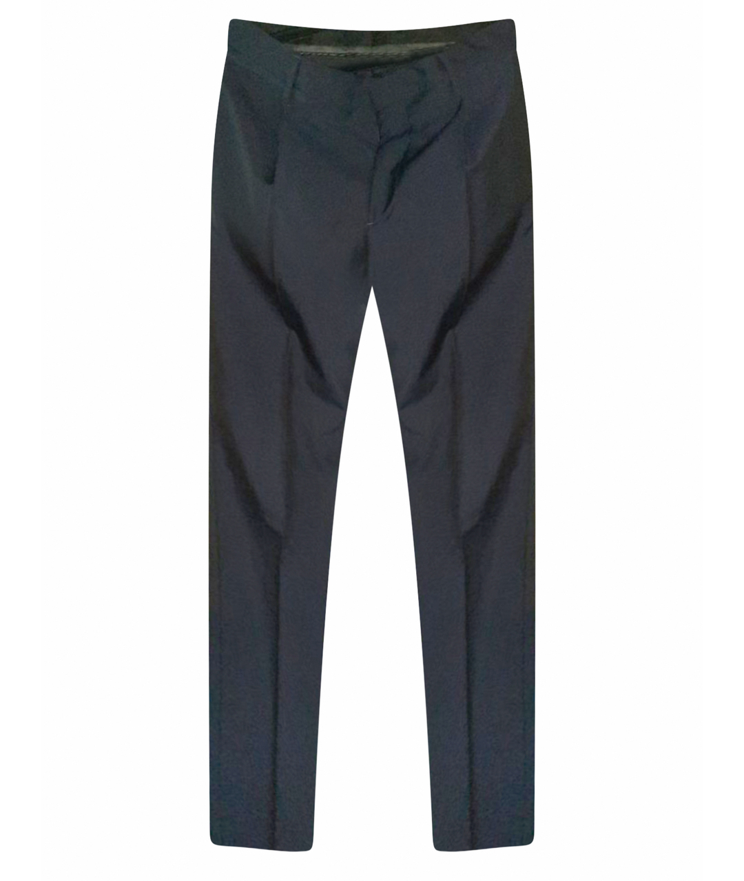 VALENTINO Темно-синие шерстяные классические брюки, фото 1